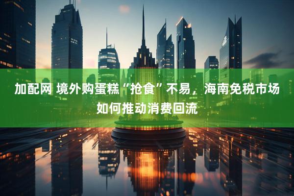 加配网 境外购蛋糕“抢食”不易，海南免税市场如何推动消费回流
