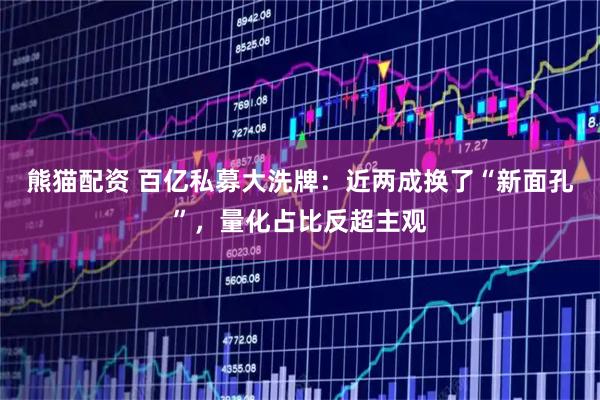 熊猫配资 百亿私募大洗牌：近两成换了“新面孔”，量化占比反超主观
